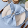 Cloth Napkins Fall Washable Reusable Linen Wedding Party Home Table Decor(Blue)