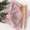 Cloth Napkins Fall Washable Reusable Linen Wedding Party Home Table Decor(Dusty Pink)
