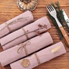 Cloth Napkins Fall Washable Reusable Linen Wedding Party Home Table Decor(Dusty Pink)