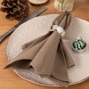 Cloth Napkins Fall Washable Reusable Linen Wedding Party Home Table Decor(Nude)
