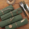 Cloth Napkins Fall Washable Reusable Linen Wedding Party Home Table Decor(Olive Green)