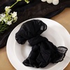 Cheesecloth Napkins Fall Gauze Washable Dinner Wedding Party Home Decor(Black)