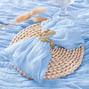 Cheesecloth Napkins Fall Gauze Washable Dinner Wedding Party Home Decor(Blue)