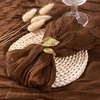 Cheesecloth Napkins Fall Gauze Washable Dinner Wedding Party Home Decor(Brown)