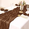 Cheesecloth Napkins Fall Gauze Washable Dinner Wedding Party Home Decor(Brown)
