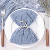 Cheesecloth Napkins Fall Gauze Washable Dinner Wedding Party Home Decor(Dusty Blue)