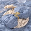 Cheesecloth Napkins Fall Gauze Washable Dinner Wedding Party Home Decor(Dusty Blue)