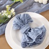 Cheesecloth Napkins Fall Gauze Washable Dinner Wedding Party Home Decor(Dusty Blue)