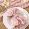 Cheesecloth Napkins Fall Gauze Washable Dinner Wedding Party Home Decor(Dusty Pink)