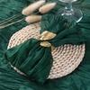 Cheesecloth Napkins Fall Gauze Washable Dinner Wedding Party Home Decor(Emerald Green)