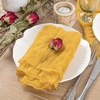 Cheesecloth Napkins Fall Gauze Washable Dinner Wedding Party Home Decor(Gold)