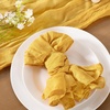 Cheesecloth Napkins Fall Gauze Washable Dinner Wedding Party Home Decor(Gold)
