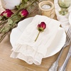 Cheesecloth Napkins Fall Gauze Washable Dinner Wedding Party Home Decor(Ivory)
