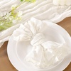 Cheesecloth Napkins Fall Gauze Washable Dinner Wedding Party Home Decor(Ivory)