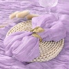 Cheesecloth Napkins Fall Gauze Washable Dinner Wedding Party Home Decor(Lilac)