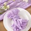 Cheesecloth Napkins Fall Gauze Washable Dinner Wedding Party Home Decor(Lilac)