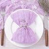 Cheesecloth Napkins Fall Gauze Washable Dinner Wedding Party Home Decor(Lilac)