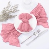 Cheesecloth Napkins Fall Gauze Washable Dinner Wedding Party Home Decor(Mauve)