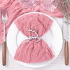 Cheesecloth Napkins Fall Gauze Washable Dinner Wedding Party Home Decor(Mauve)