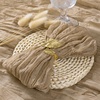 Cheesecloth Napkins Fall Gauze Washable Dinner Wedding Party Home Decor(Nude)