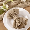 Cheesecloth Napkins Fall Gauze Washable Dinner Wedding Party Home Decor(Nude)