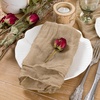 Cheesecloth Napkins Fall Gauze Washable Dinner Wedding Party Home Decor(Nude)