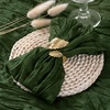 Cheesecloth Napkins Fall Gauze Washable Dinner Wedding Party Home Decor(Olive Green)
