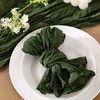 Cheesecloth Napkins Fall Gauze Washable Dinner Wedding Party Home Decor(Olive Green)