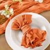 Cheesecloth Napkins Fall Gauze Washable Dinner Wedding Party Home Decor(Orange)