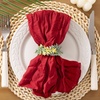 Cheesecloth Napkins Fall Gauze Washable Dinner Wedding Party Home Decor(Red)
