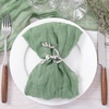Cheesecloth Napkins Fall Gauze Washable Dinner Wedding Party Home Decor(Sage Green)