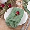 Cheesecloth Napkins Fall Gauze Washable Dinner Wedding Party Home Decor(Sage Green)