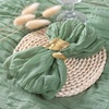 Cheesecloth Napkins Fall Gauze Washable Dinner Wedding Party Home Decor(Sage Green)
