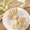 Cheesecloth Napkins Fall Gauze Washable Dinner Wedding Party Home Decor(Sand)