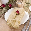 Cheesecloth Napkins Fall Gauze Washable Dinner Wedding Party Home Decor(Sand)