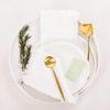 Linen Cloth Washable Cotton Dinner Napkins Fringe Wedding Party Decor(Cream Ivory)