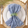 Cheesecloth Napkins Fall Gauze Washable Dinner Wedding Party Home Decor(Dusty Blue)