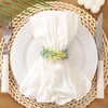 Cheesecloth Napkins Fall Gauze Washable Dinner Wedding Party Home Decor(Ivory)